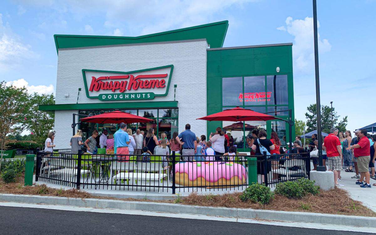 Photo by Melissa Oyler<br/>Krispy Kreme Concord opens Tuesday, July 23.