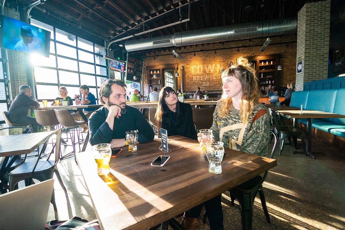Photo by Alex Cason<br />Rémy Thurston, Corri Smith and Amy Herman