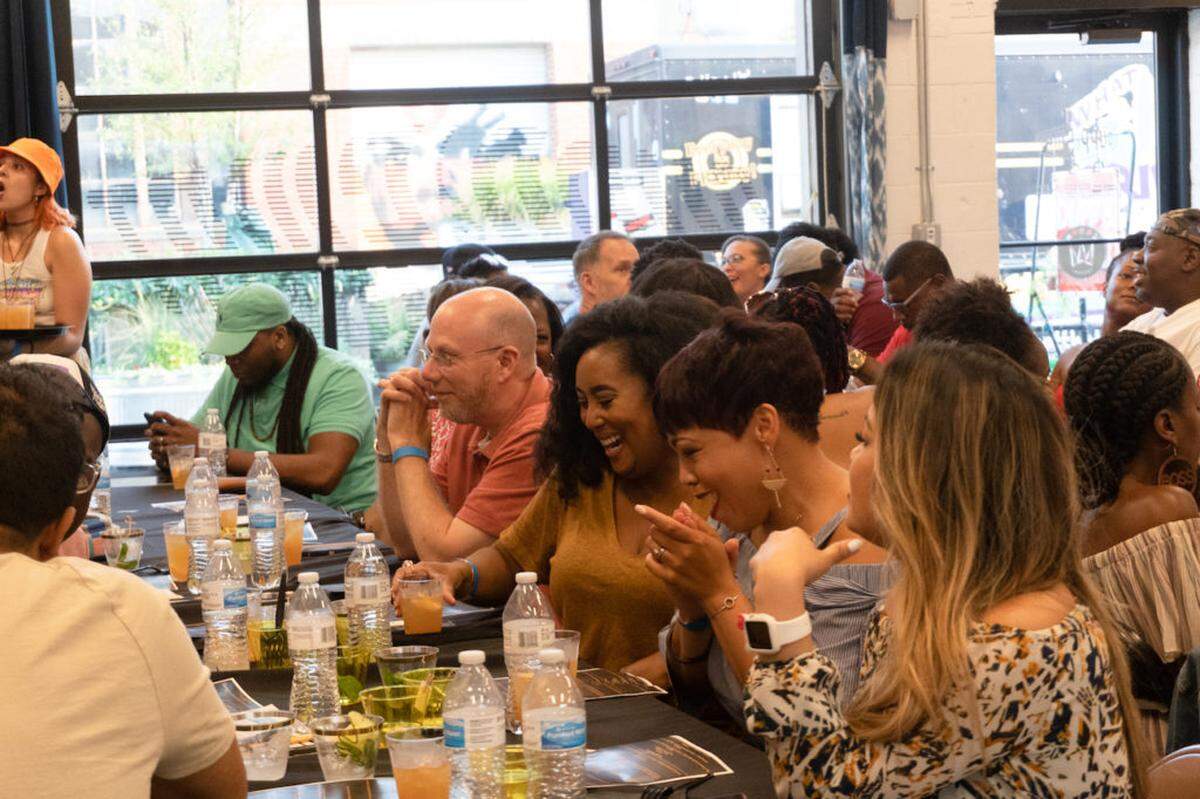 Photo by Austin Brooks<br/>Guests at the Wu-Tang themed dinner hosted by Serving the Culture earlier this year.