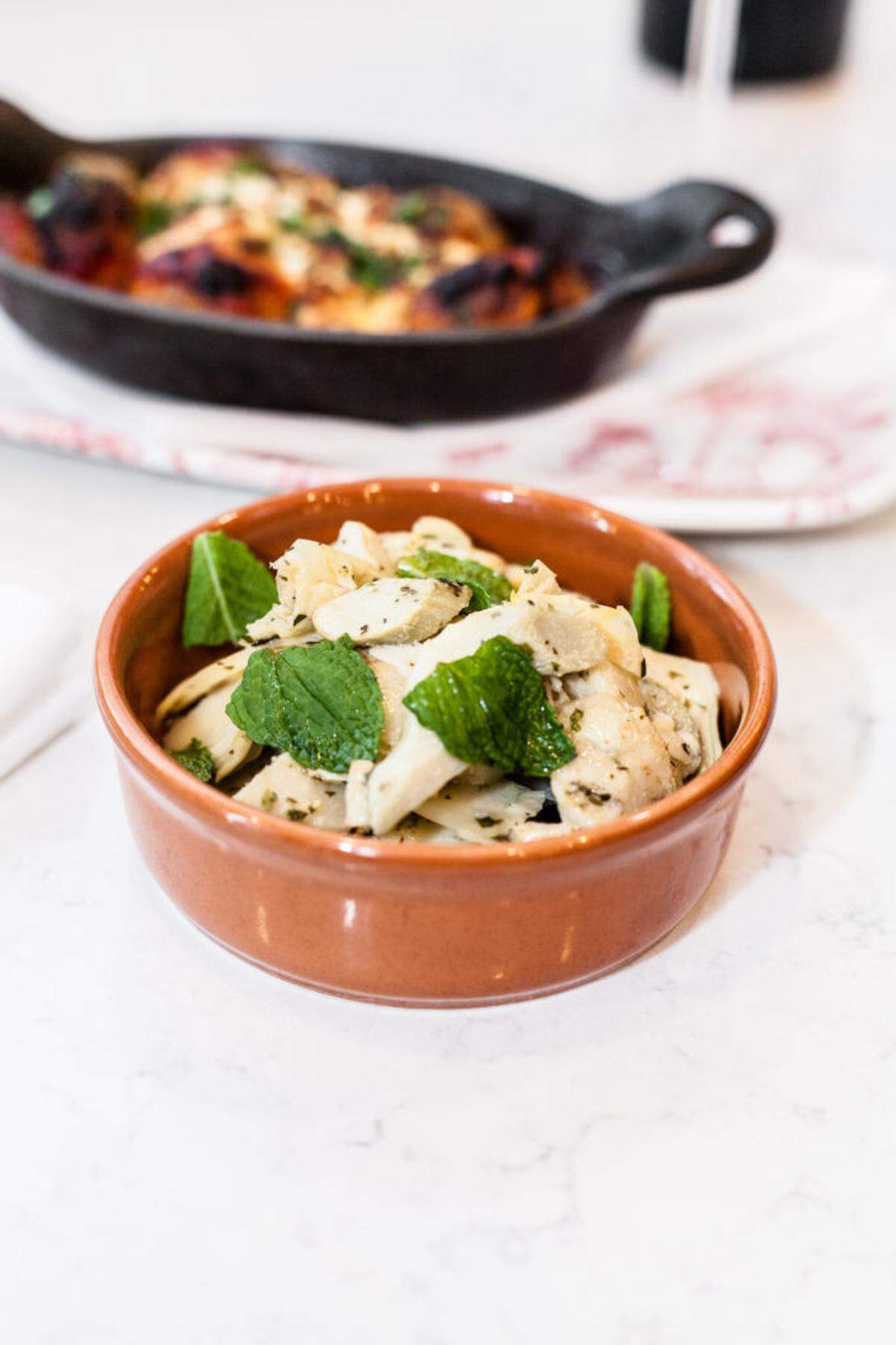 Photo by Jonathan Cooper<br/>Cicchetti will offer a build-your-own-bruschetta bar. Shown here is Carciofo, made with artichoke salad, fresh mint, asiago, lemon.