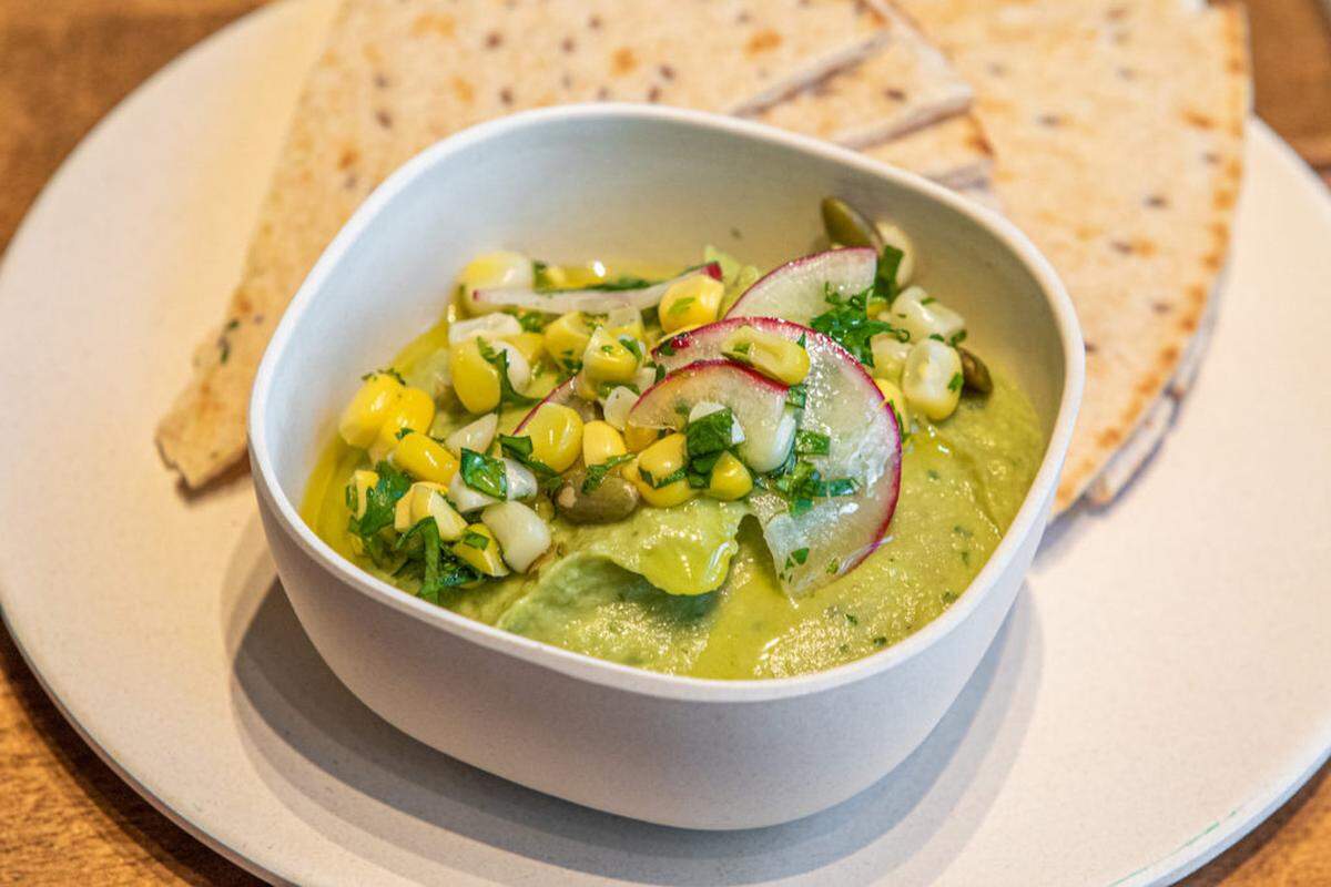 Alex Cason Photography<br/>Avocado Hummus at Flower Child