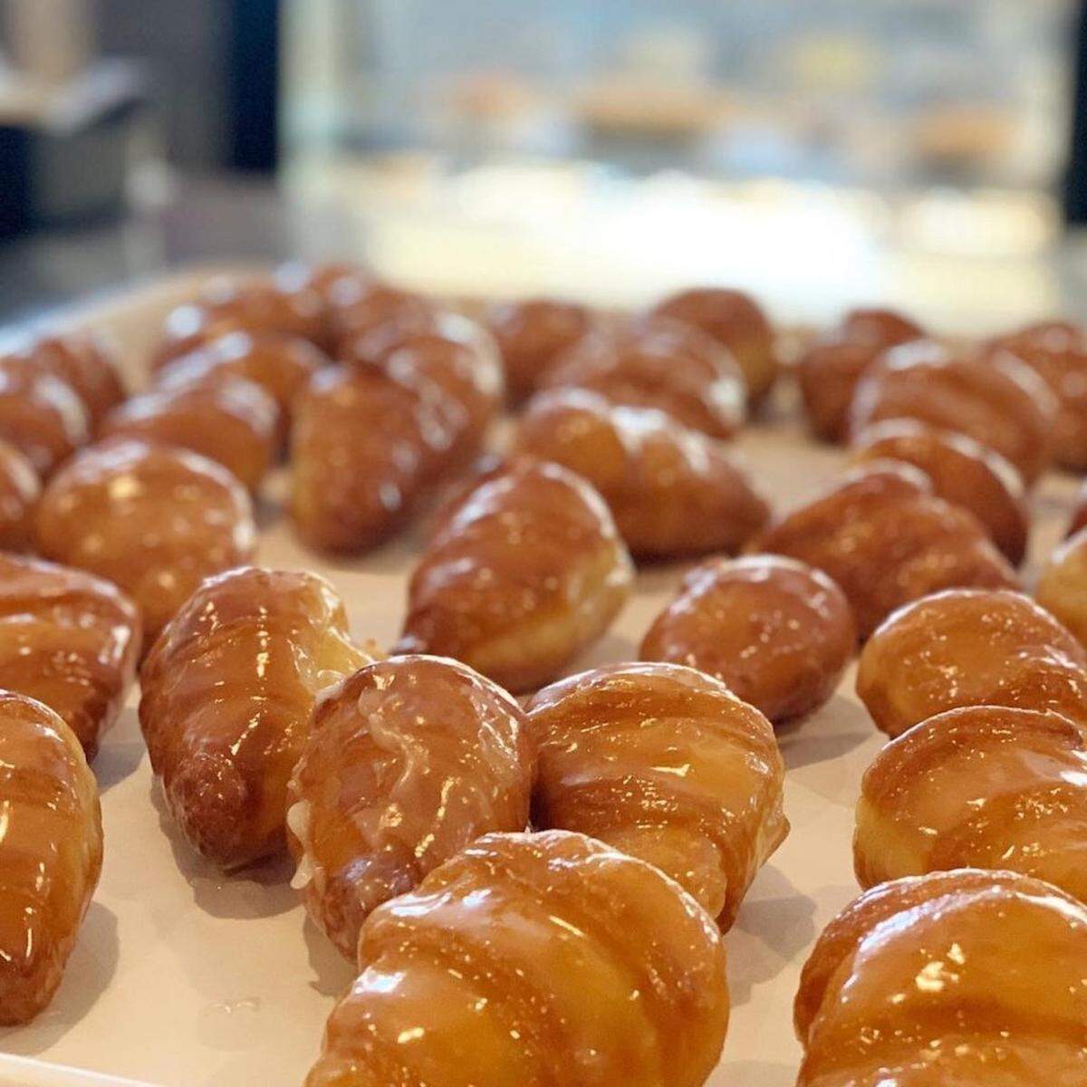 Buy any doughnut at Burney’s, and you’ll get a free, full-sized glazed croissant.