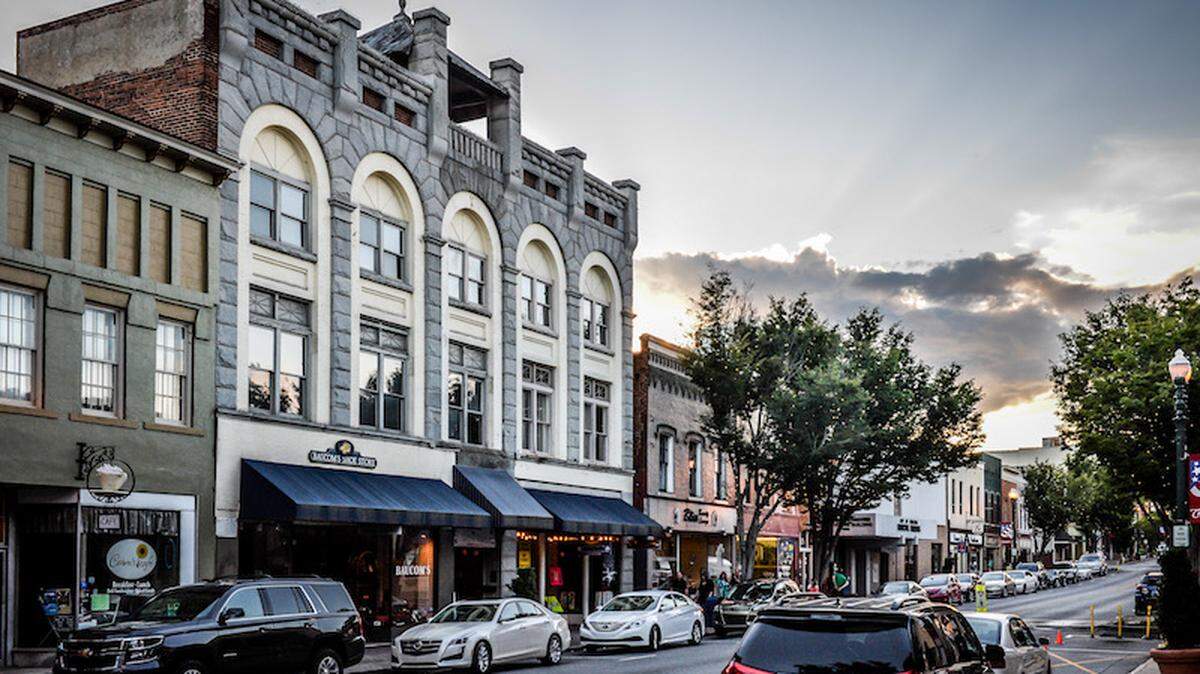 Downtown Concord. Courtesy of Cabarrus County CVB.