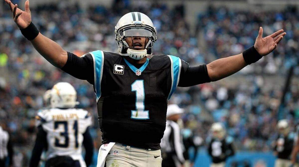 Photo by Jeff Siner<br/>Carolina Panthers quarterback Cam Newton