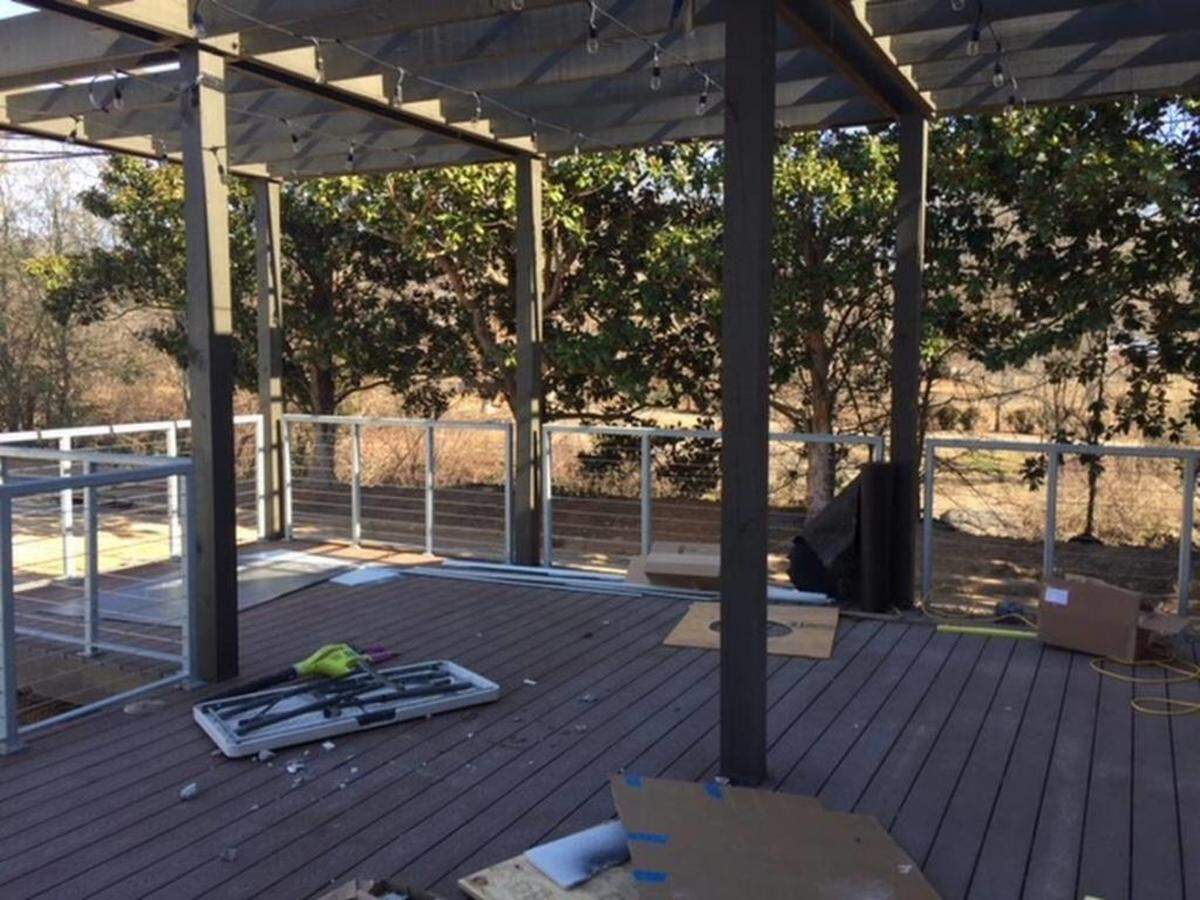 Flourshop will include about 30 seats on a covered deck on the end of the building.