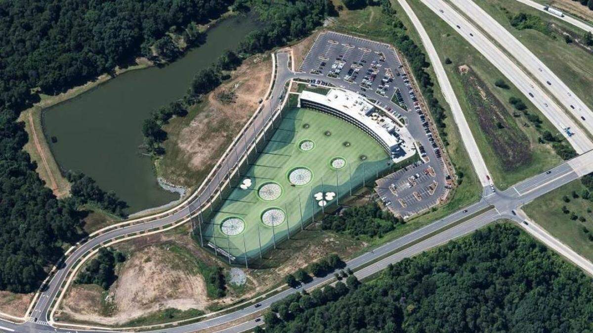 Topgolf Entertainment Group will open a second location June 4 in University City in Charlotte. The first facility opened in 2017 in Steele Creek, shown here.