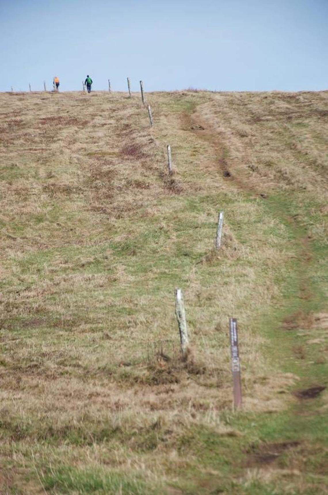 The Appalachian Trail rolls northbound below Big Bald. Photo by Ely Portillo