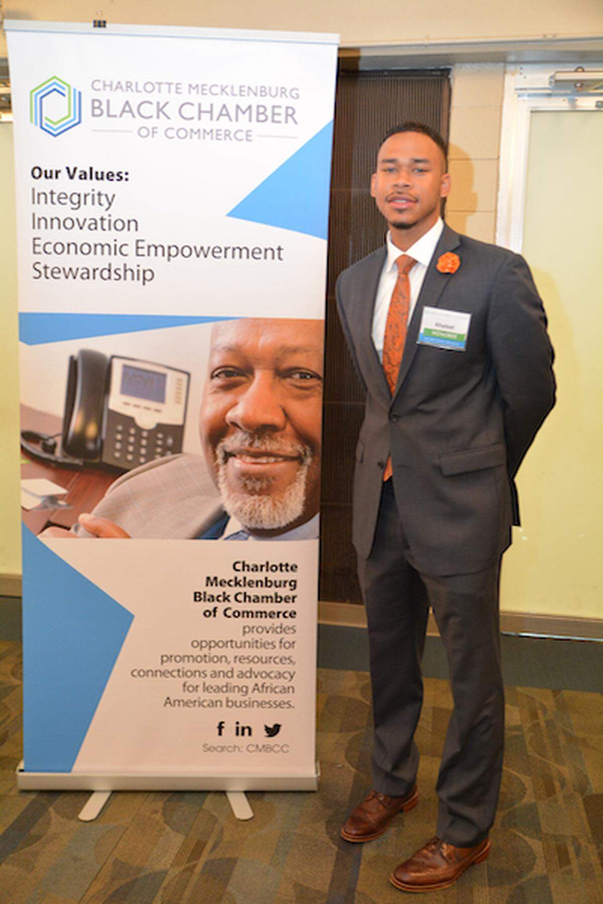 2017 CMBCC 30 Under 30 honoree Khaleel Loyd at this year's recognition breakfast.