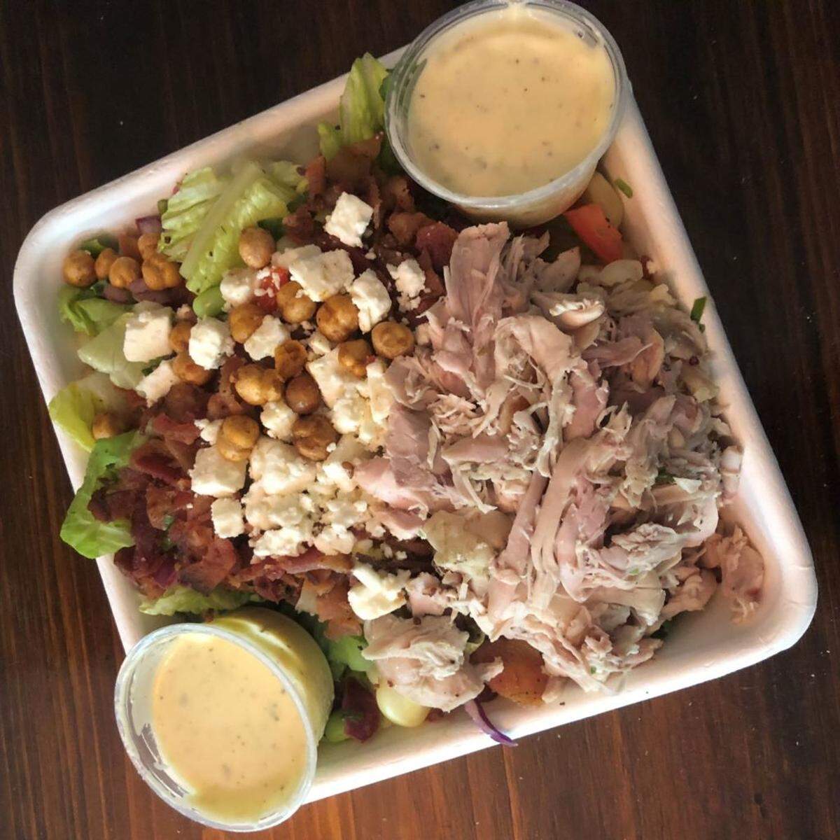Salad at Viva Chicken. Photo by Christy Core Harris.
