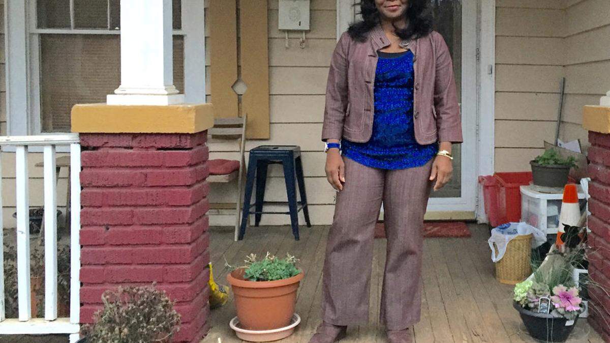 Photo by Bobby Forrest<br/>The long-awaited home evaluations arrived in mailboxes last week — resulting in a ripple effect of panic, worry and surprise in homeowners all over Charlotte. “I’m shocked,” longtime Wesley Heights resident Colette Forrest said, shown above.