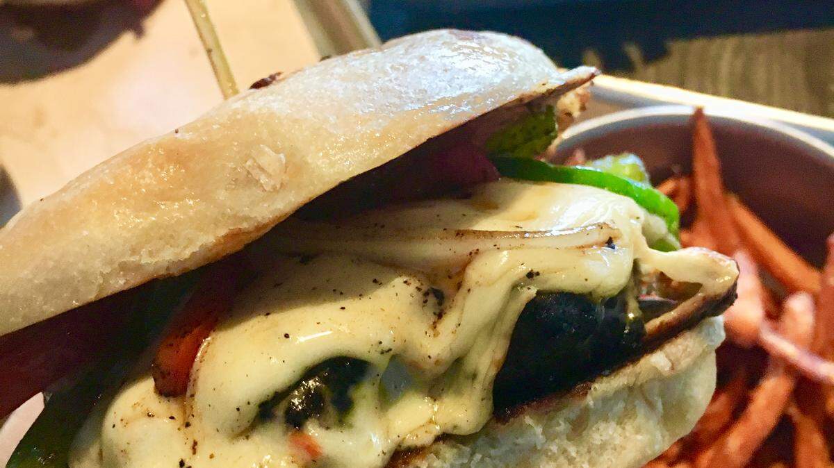 Another burger at Duckworth's Kitchen. Photo by Sallie Funderburk