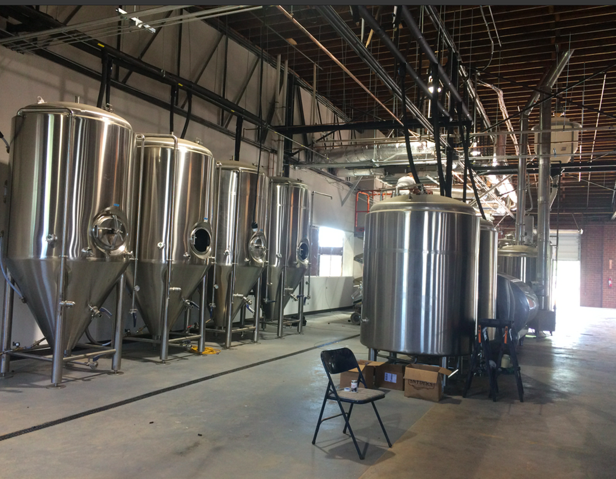 Beer-brewing area