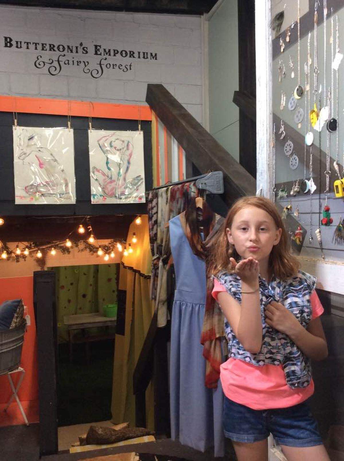 Welsch's daughter at the shop