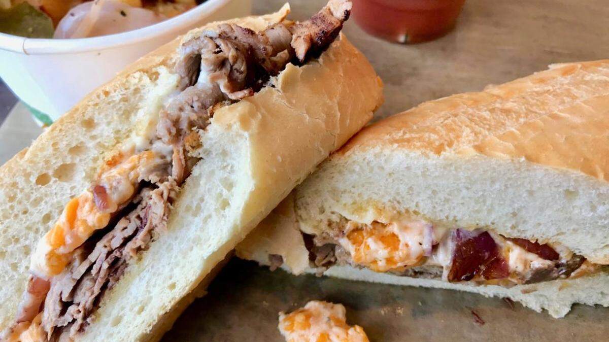 Pimento Cheese Steak Sandwich. Photo by Jess Bentley.