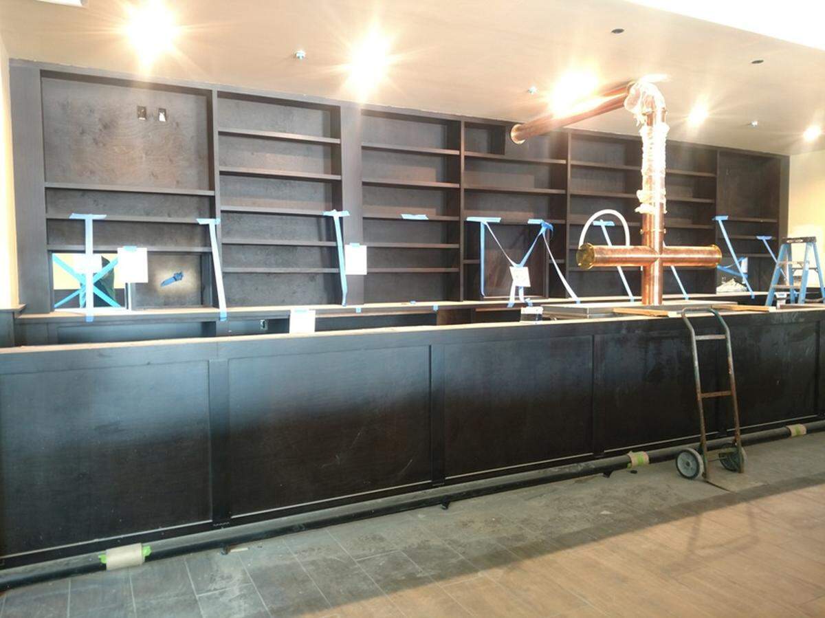New taproom under construction