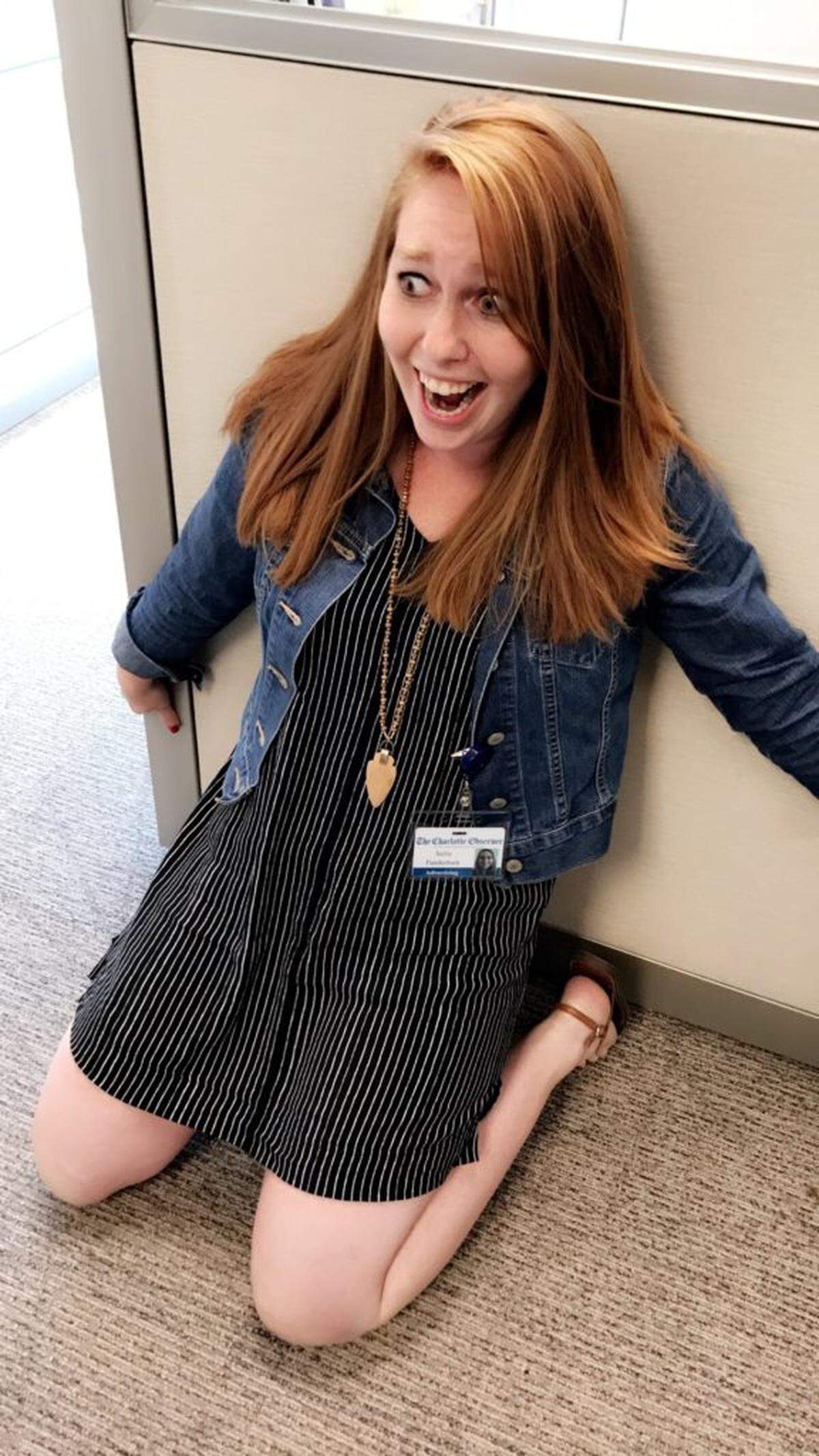 Me after the interview