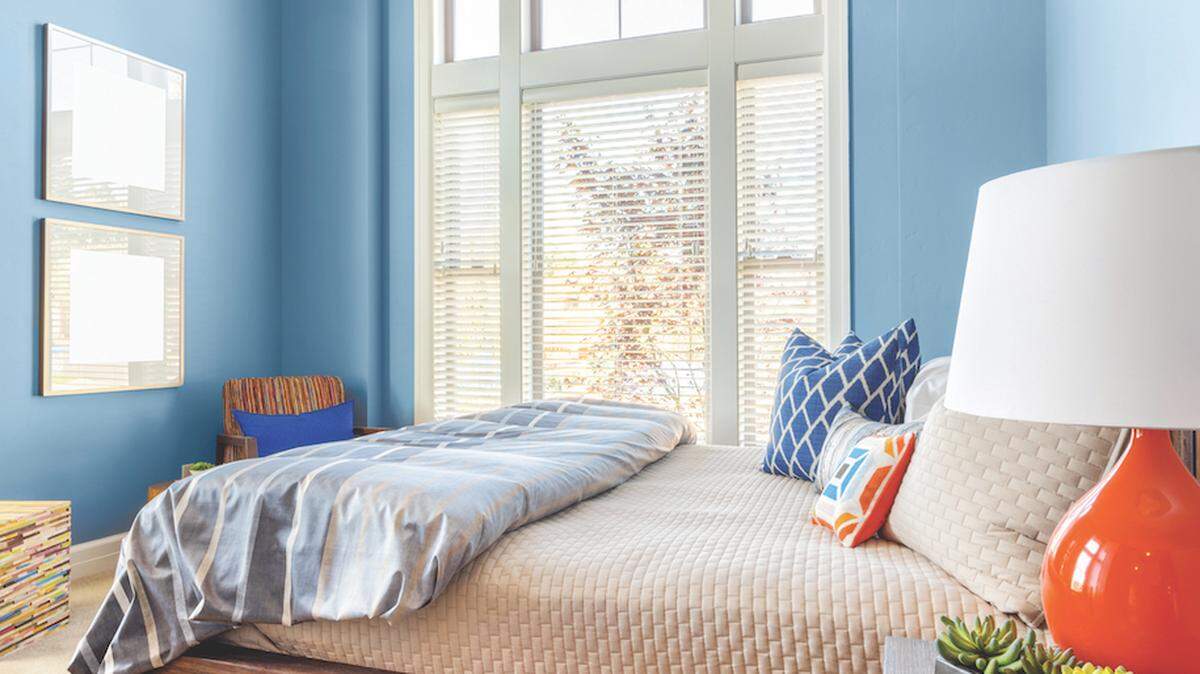 A furnished bedroom for children