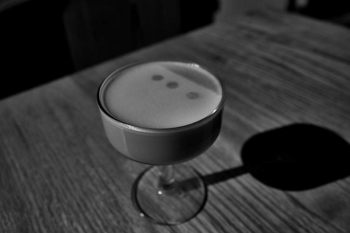 Note the logo in egg-white foam. Photo by James Fedele