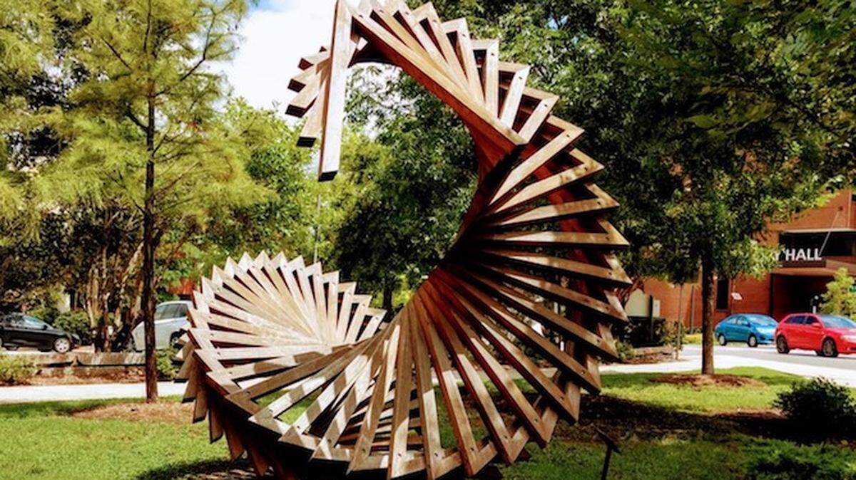 Public art in Durham, NC. Photo by Paige Leggett.