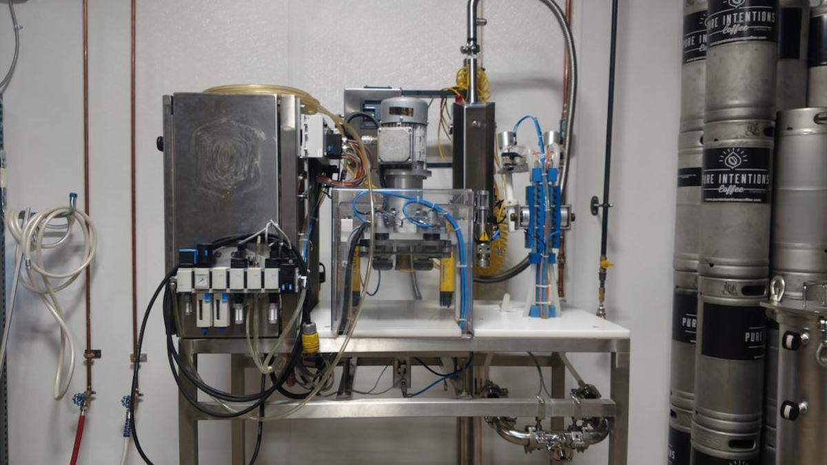 The canner and nitro doser.