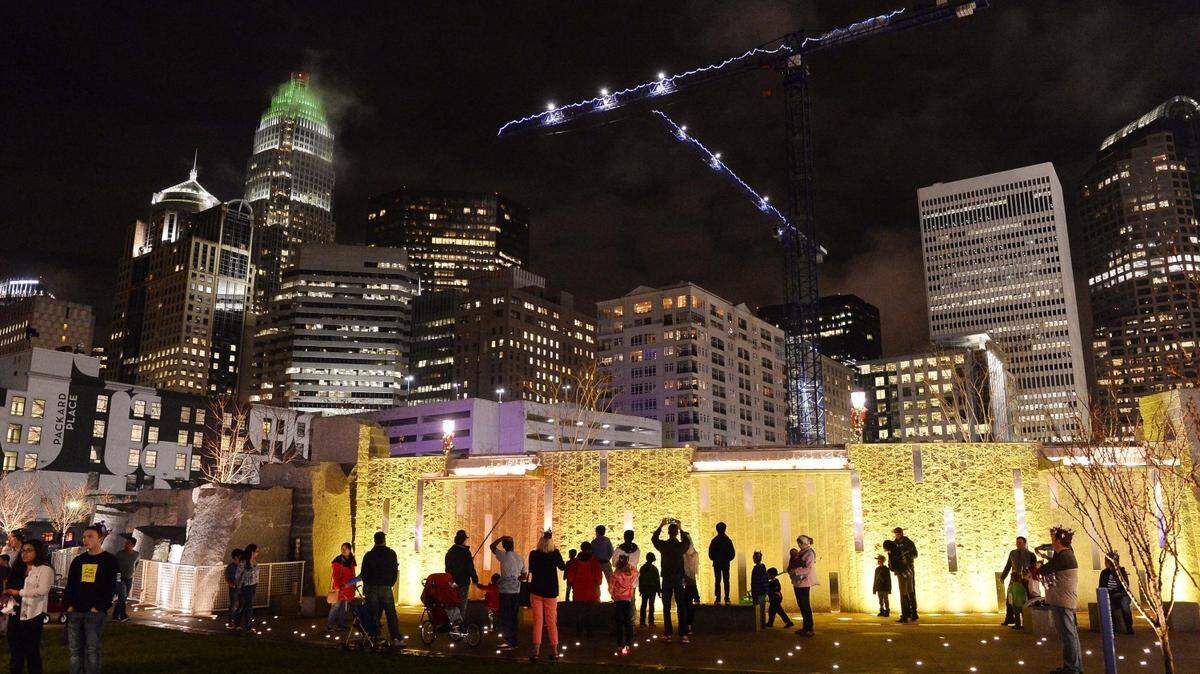 CharlotteFive archives / Revelers during Crown Town Festival at Romare Bearden Park in 2015.