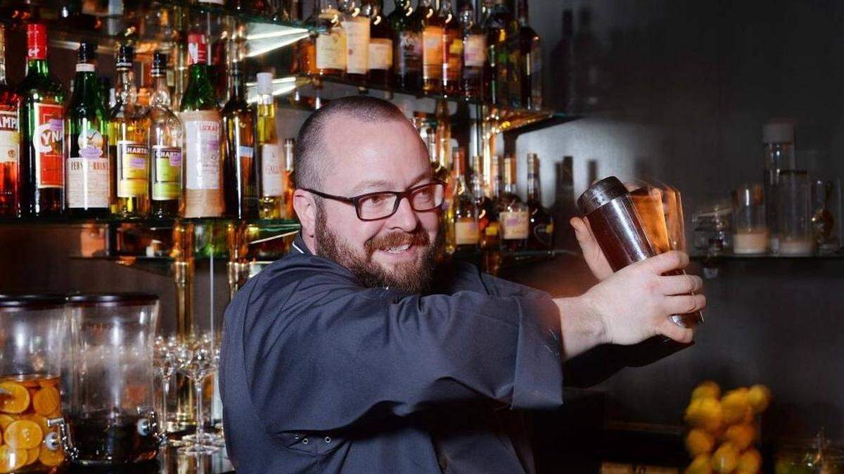 Bob Peters is the head mixologist at The Ritz-Carlton, Charlotte’s The Punch Room. Photo by Robert Lahser