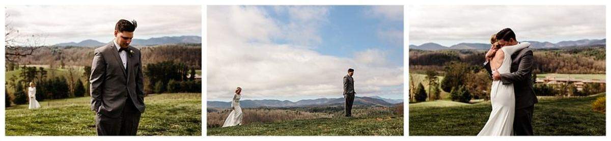 The anticipation of the first look. Photography by