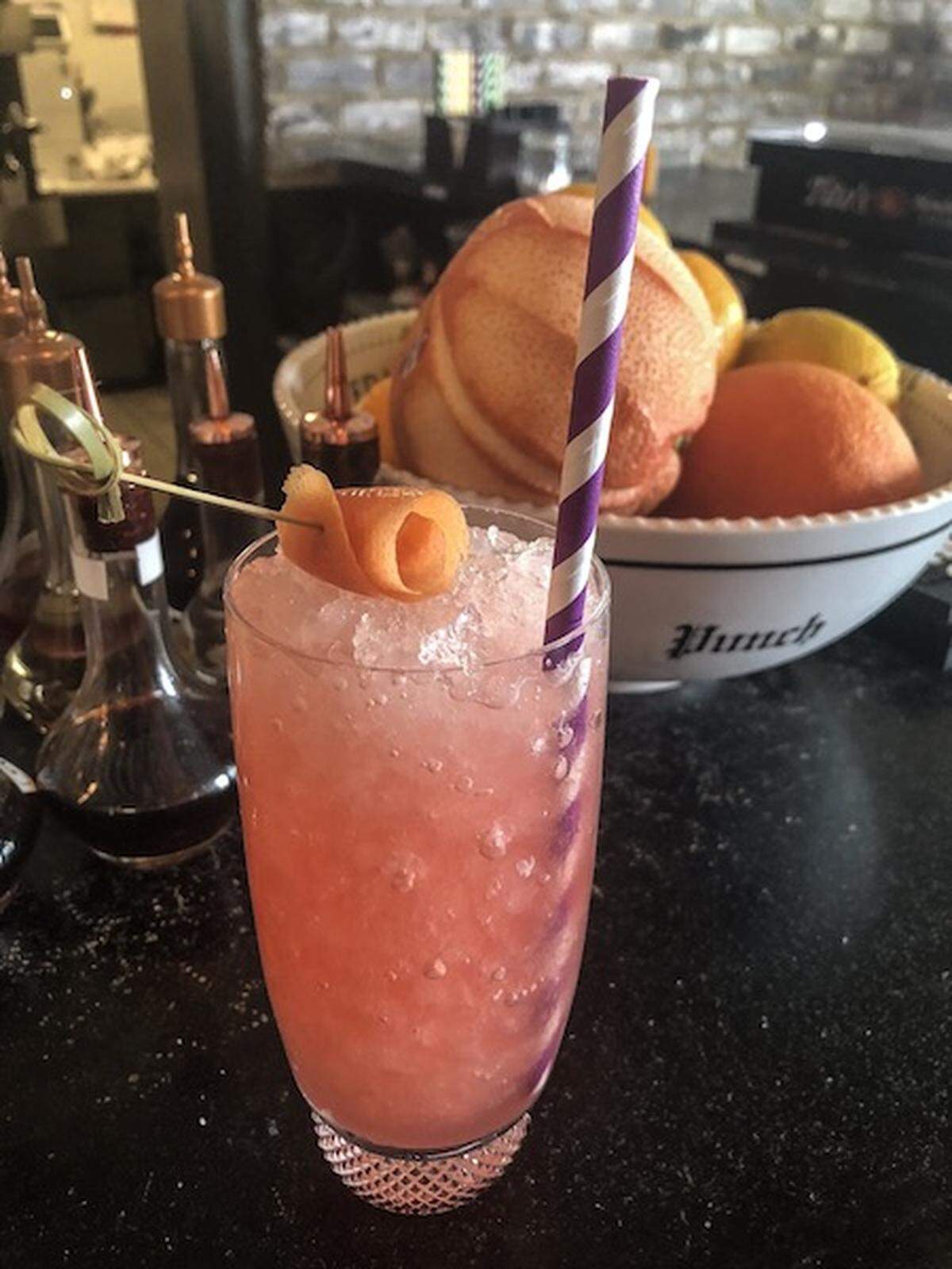 Grapefruit &amp; Hibiscus Mocktail at Haberdish. Photo by Megan Miller