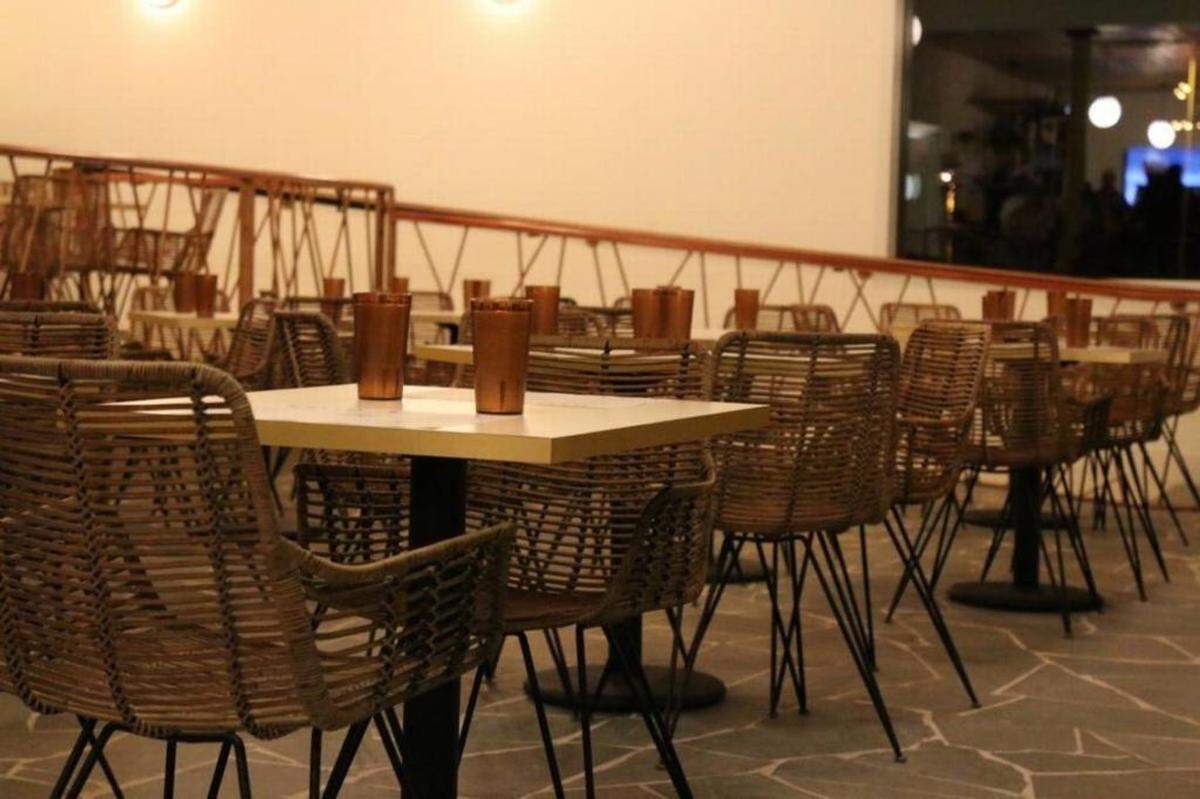 The dining room inside Hello, Sailor in Cornelius.