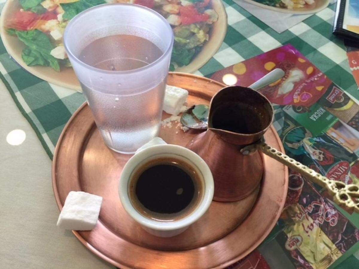 Bosnian coffee at Euro Grill. Photo by Kathleen Purvis
