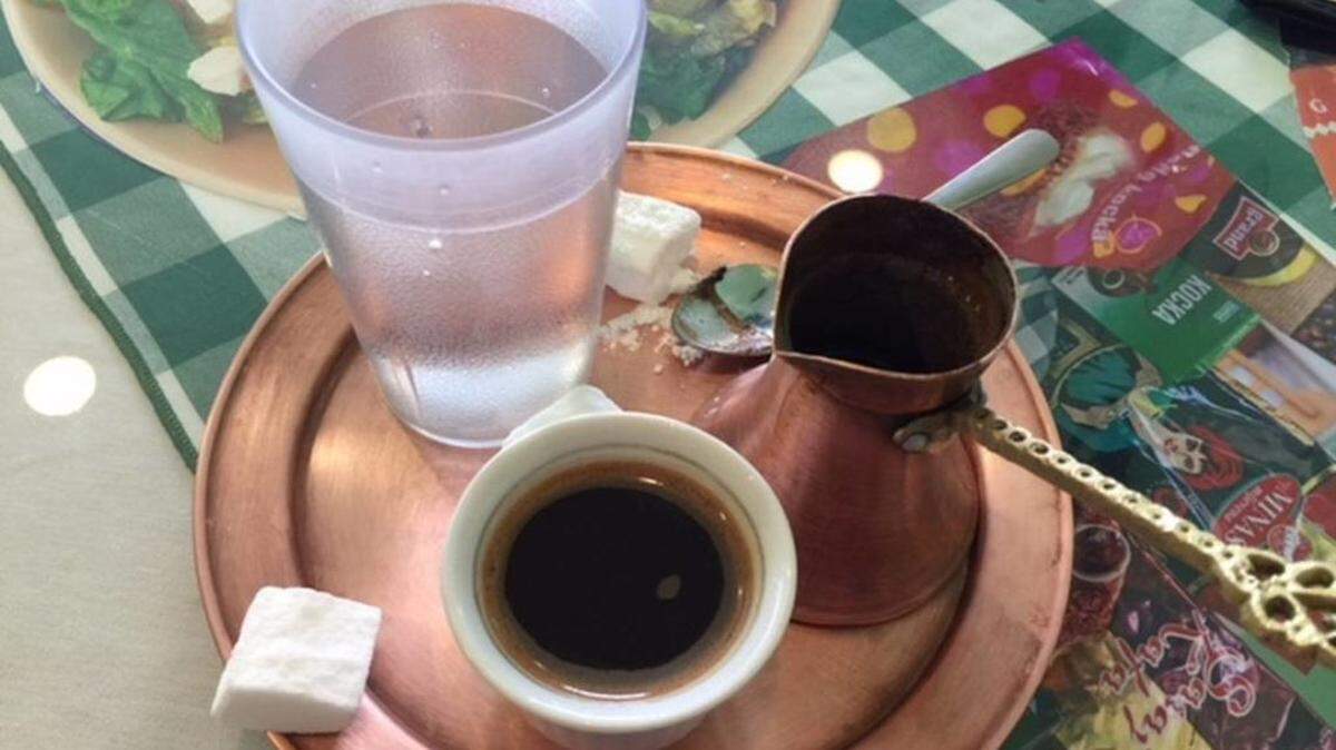 Bosnian coffee at Euro Grill. Photo by Kathleen Purvis