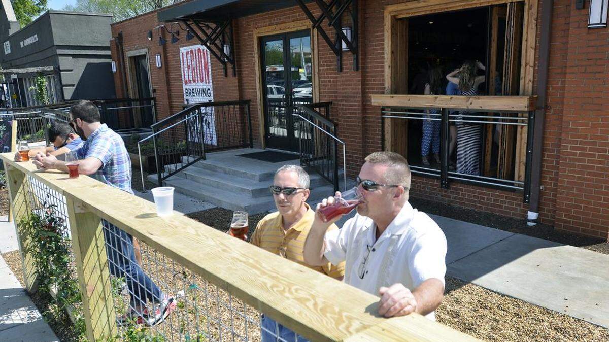 Photo by John D. Simmons/Charlotte Observer<br> Legion Brewing is hosting a family friendly night of free music Saturday at Legion Jam Fest.