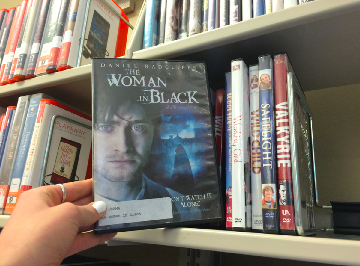 DVD selection at Myers Park Branch