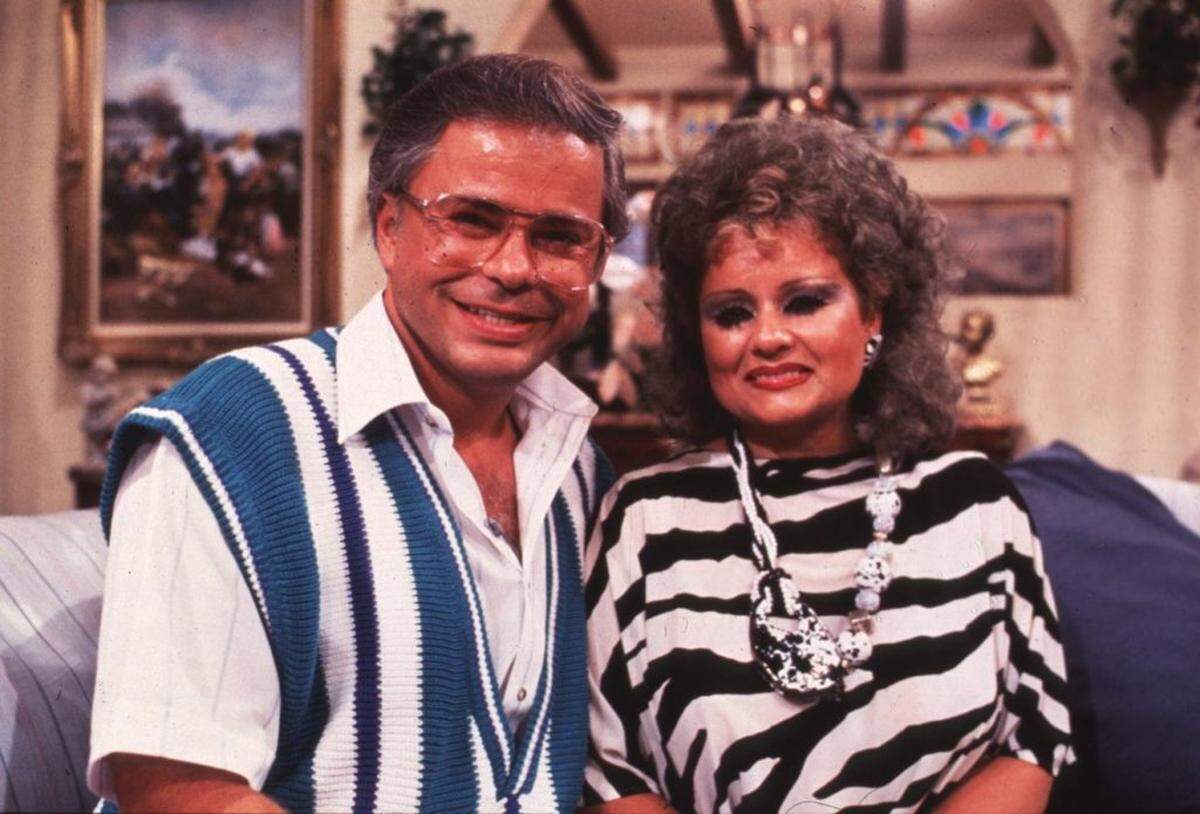 Jim and Tammy Faye Bakker at PTL in 1986. Photo by Charlotte Observer