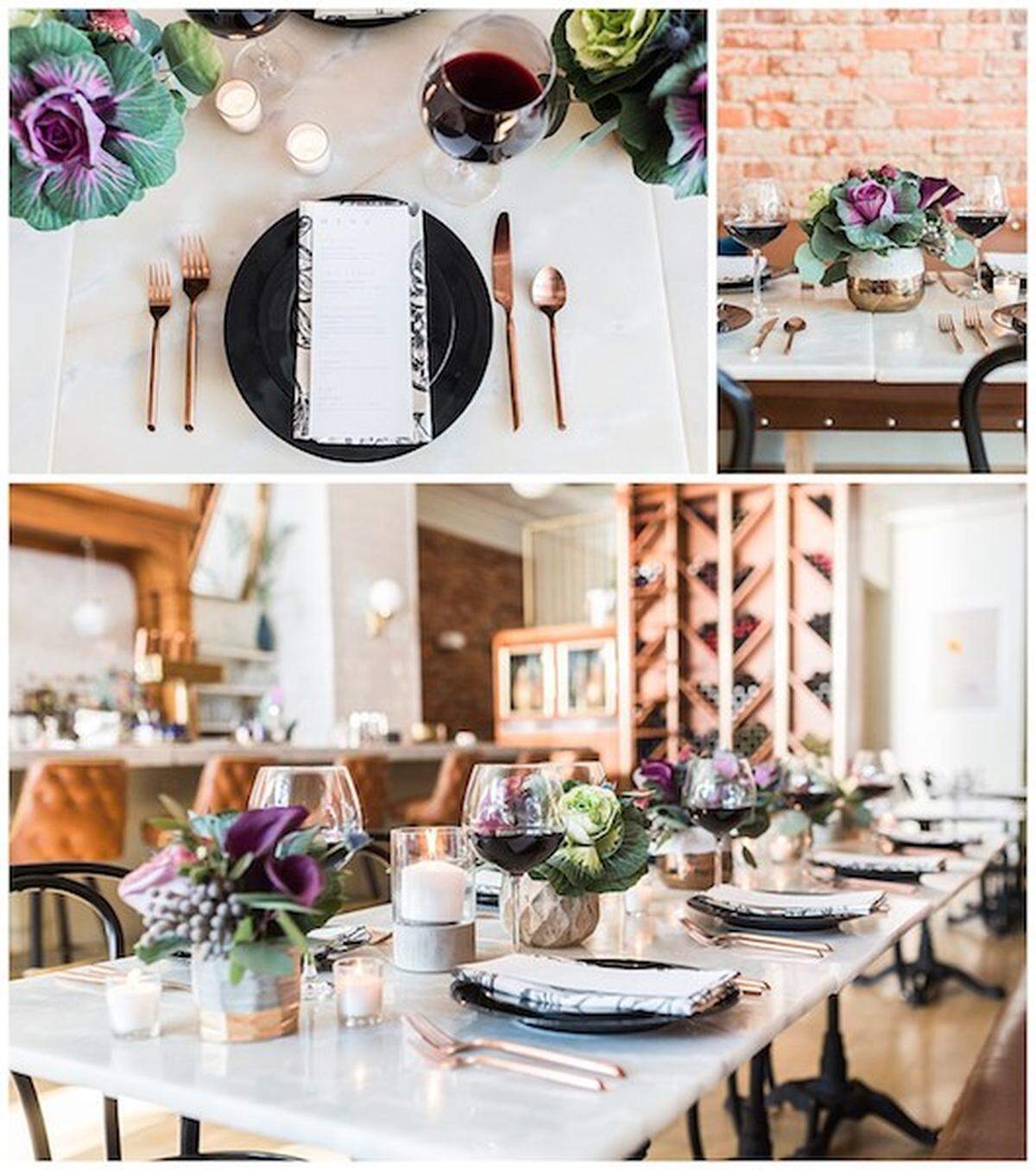 Vendor creditsPhotography: Samantha Laffoon PhotographyVenue: KindredFlorals: From This Day ForwardRentals: Party ReflectionsMakeup: Adrian Howe Beauty