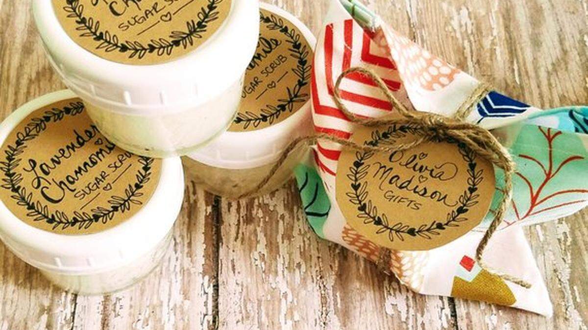 4 oz. Sugar Scrubs, etsy.com/shop/OliviaMadisonGifts
