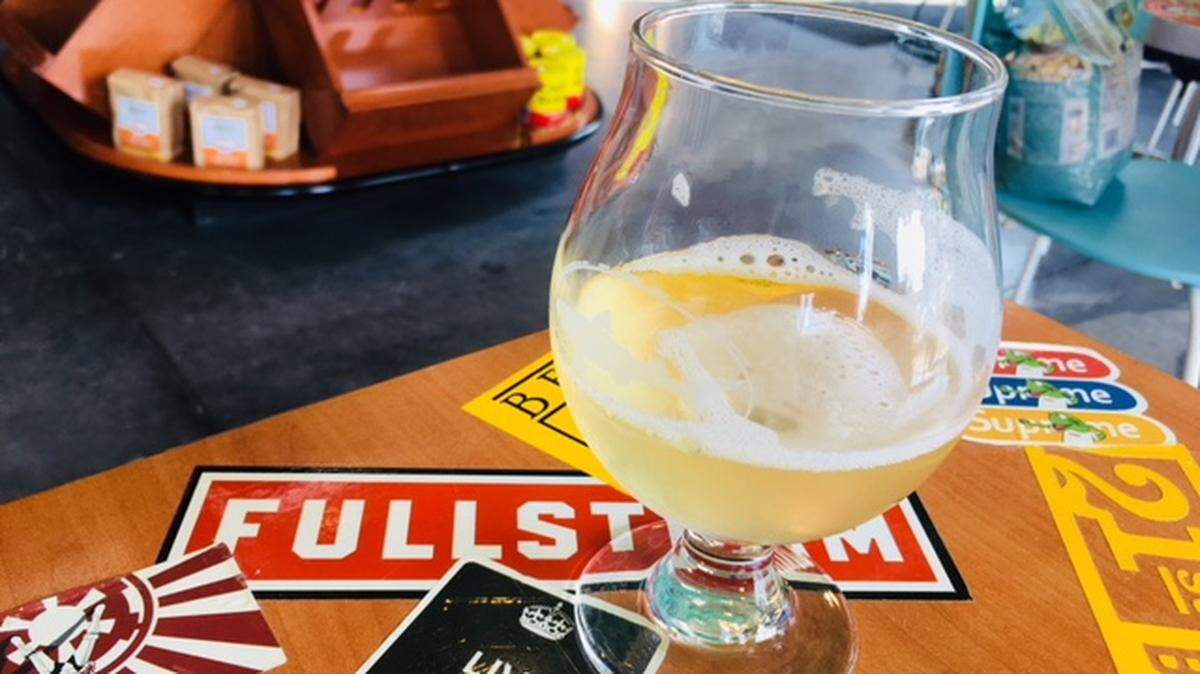 Queen B Booch Kombucha on tap at Max and Lola Bodega in South End's Gold District. Photo by Katie Toussaint