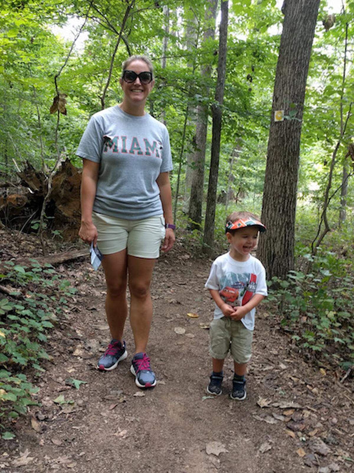 Hiking Reedy Creek Nature Center. Photo by Bryan Richards