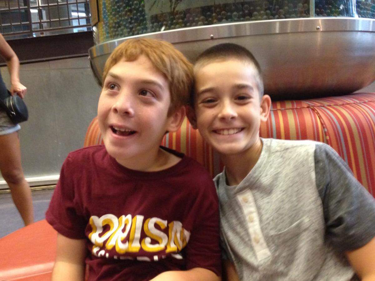 Ben, left, with Michael McCall