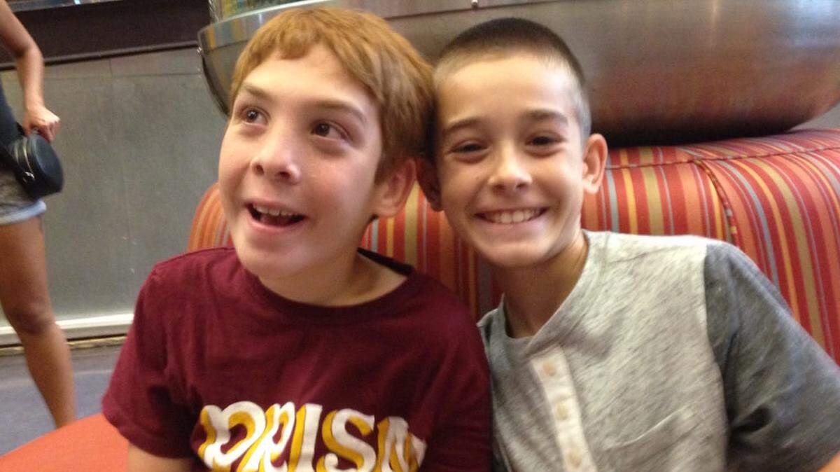 Ben, left, with Michael McCall
