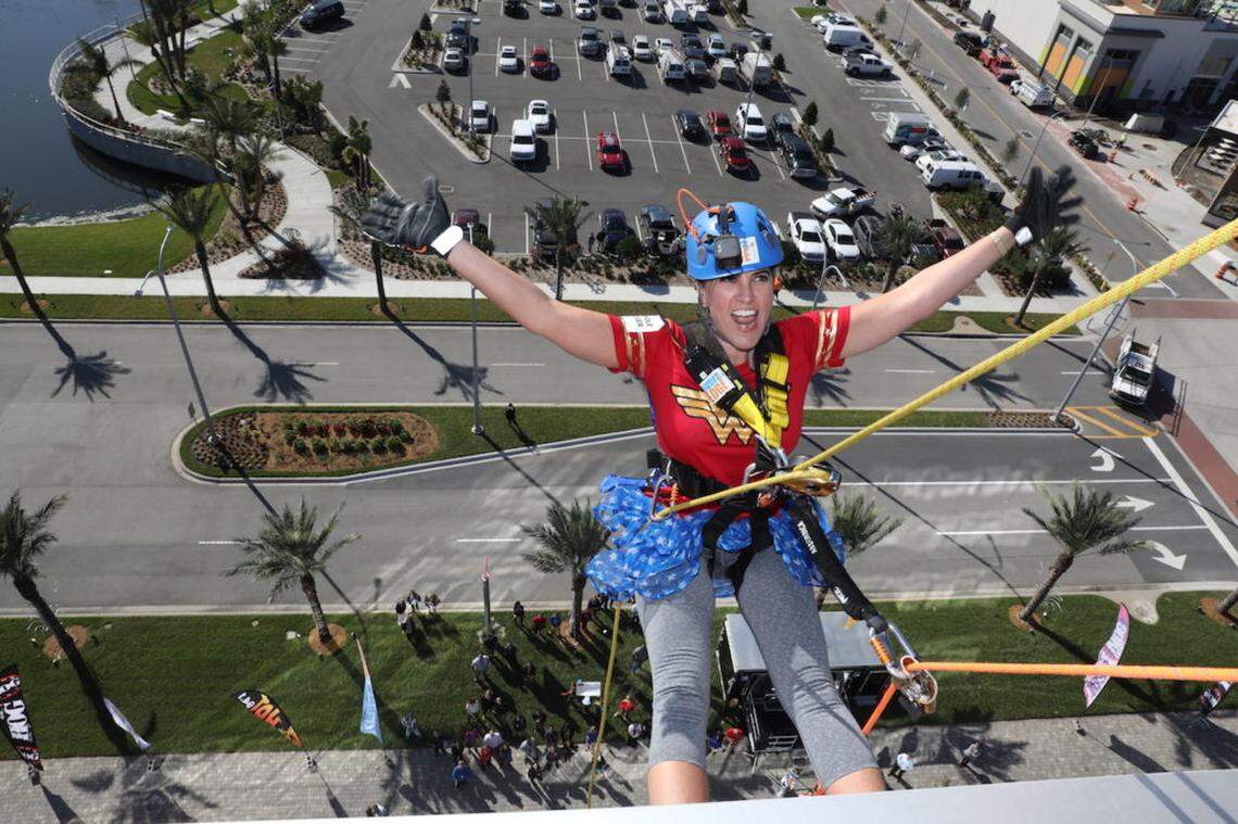 Nichole Krieger at Over the Edge. Photo by The NASCAR Foundation