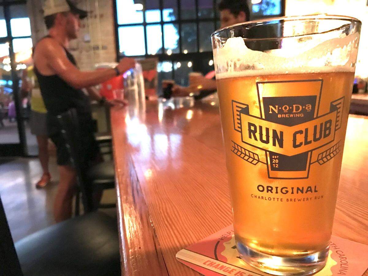 NoDa Brewing Co. hosts a run club for runners to get some miles in and meet new running friends.