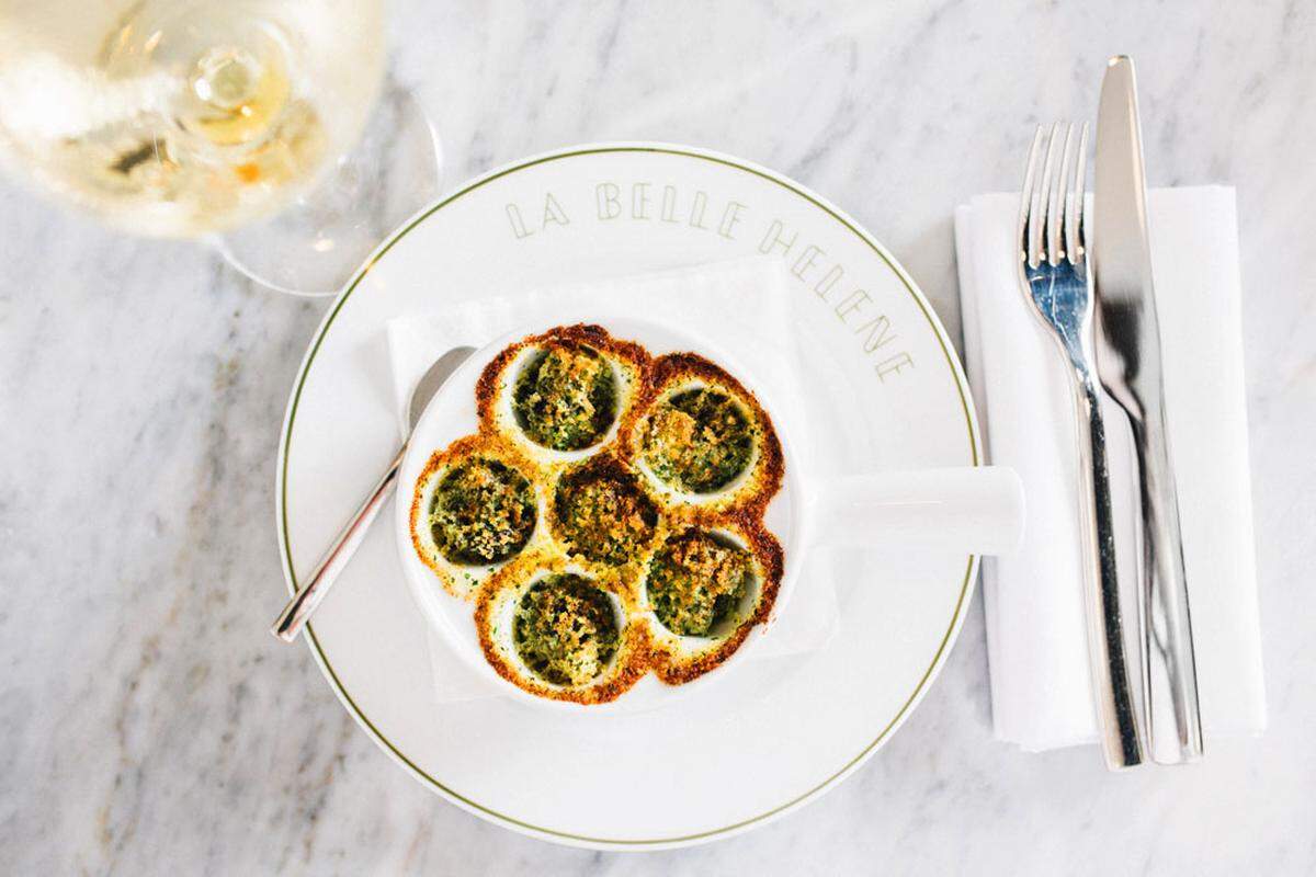 Escargot from La Belle Helene. Photo courtesy of La Belle Helene and taken by Remy Thurston.