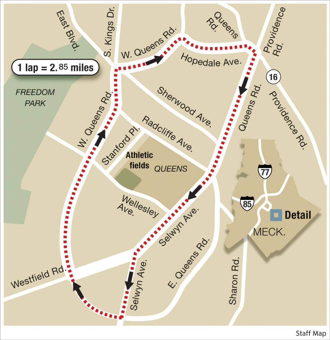 Booty Loop in Myers Park. Courtesy of the Charlotte Observer