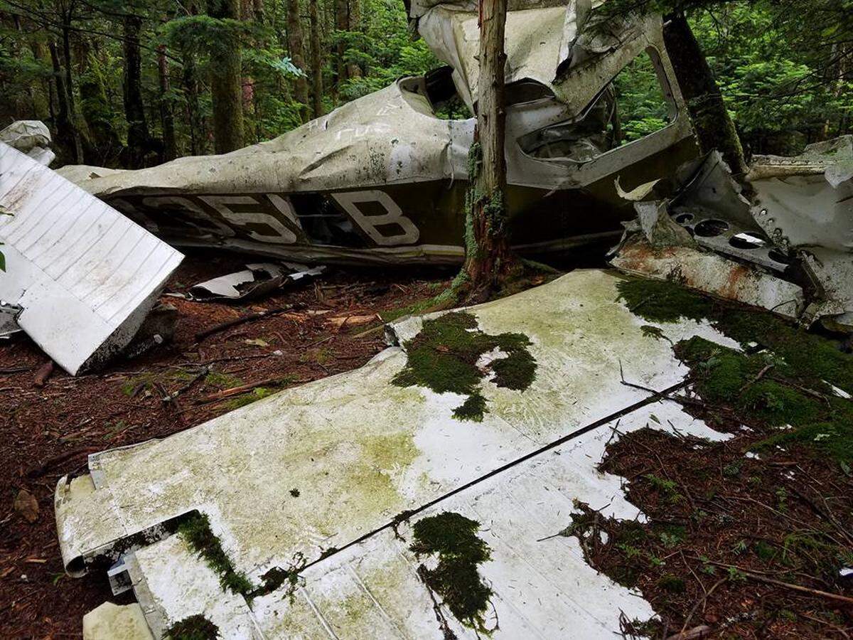Decades-old wreckage of a single-engine plane on the Daniel Boone Scout Trail. Photo by Ely Portillo