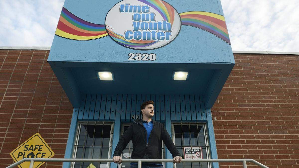 O'Neale Atkinson (CQ O'Neale) is the director of youth programs at Time Out Youth. He posed for a portrait on Wednesday December 3, 2014.