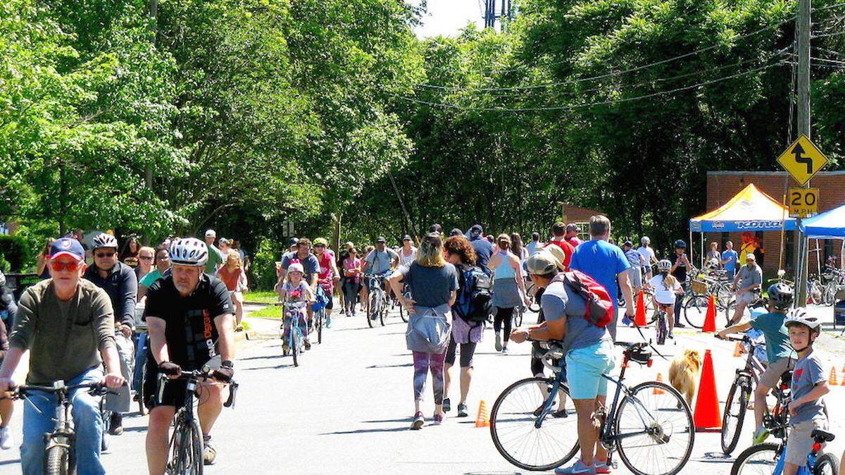 Courtesy of the City of Charlotte<br>Open Streets 704 is Sunday, when many streets will be closed off into pedestrian-friendly areas.