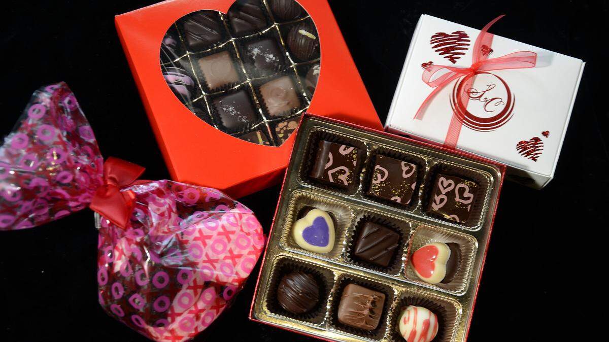 Popular Valentine's Day confections packages that people are buying at The Secret Chocolatier,  which makes and sells handmade chocolate products. For story on hot sellers for small businesses selling valentine's day-related products.    DIEDRA LAIRD - dlaird@charlotteobserver.com