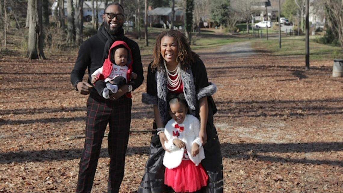 Photo by TJ Wilson <br/>Ryan Jor El Coleman and his family
