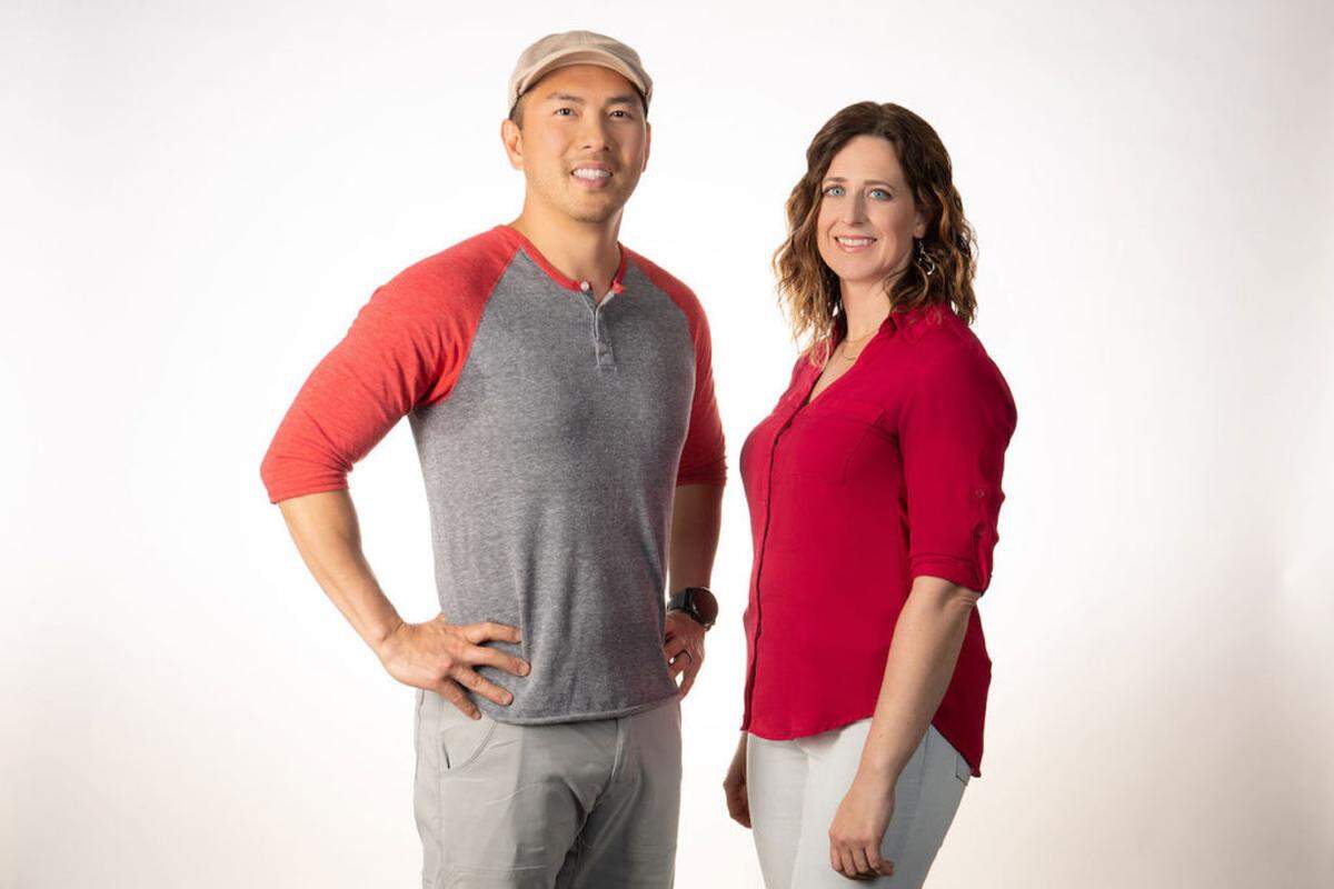 Kevin Young and Stephanie Hale. Photo courtesy of WFAE/Jeff Cravotta